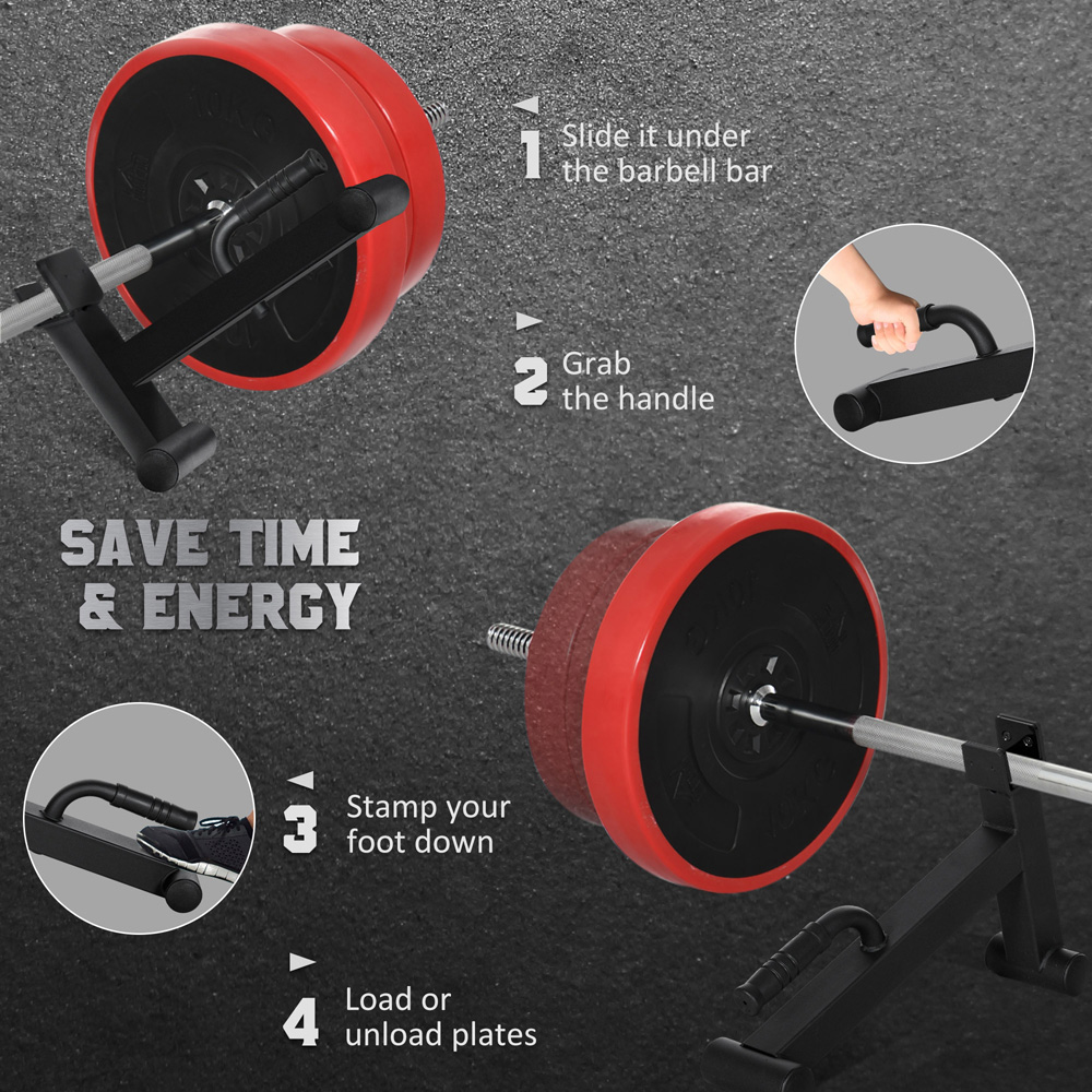 SPORTNOW Black Barbell Jack with Non Slip Handle Image 4