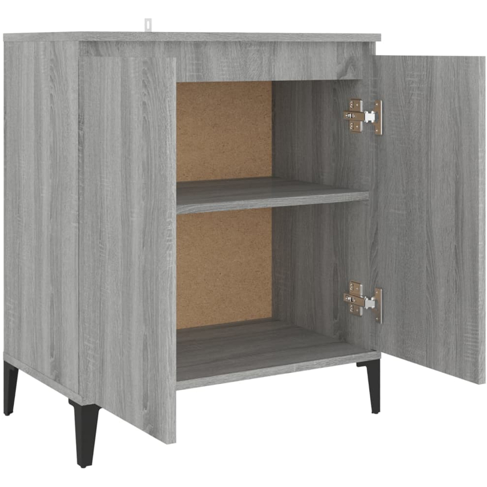 vidaXL 2 Door Grey Sonoma Sideboard Image 4