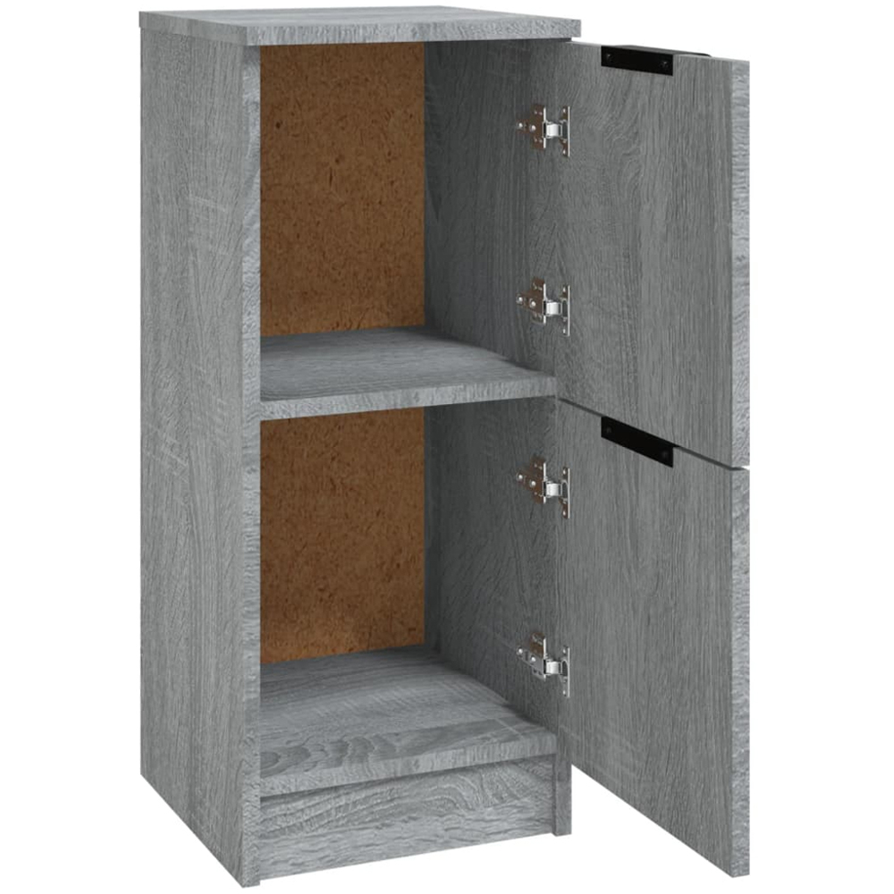 vidaXL 2 Door Grey Sonoma Wooden Sideboard Image 4