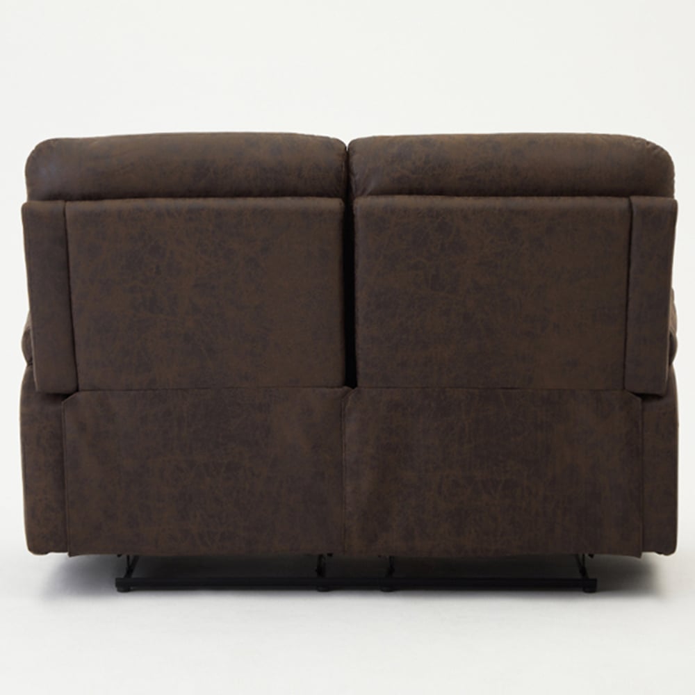 Home Detail Maxwell 2 Seater Brown Air Leather Manual Recliner Sofa Image 4