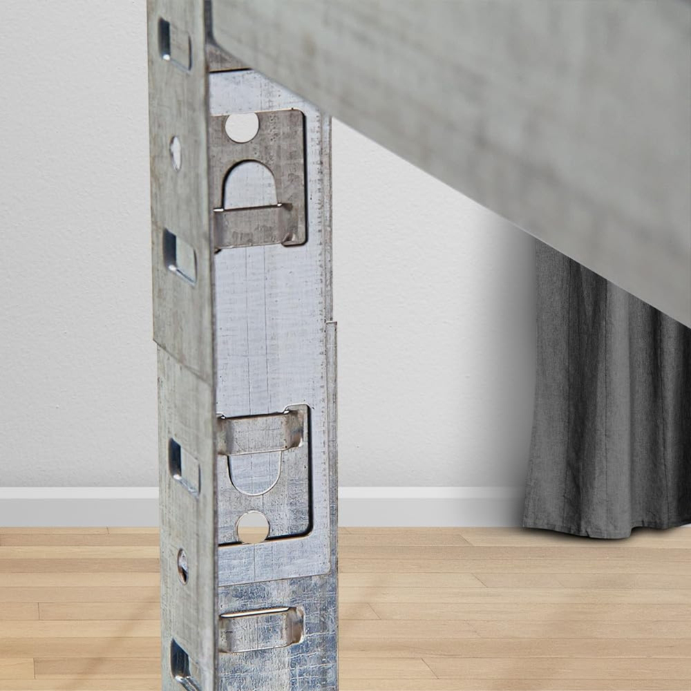 Alivio 5 Shelf Silver Heavy Duty Steel Racking Shelf Unit Image 3