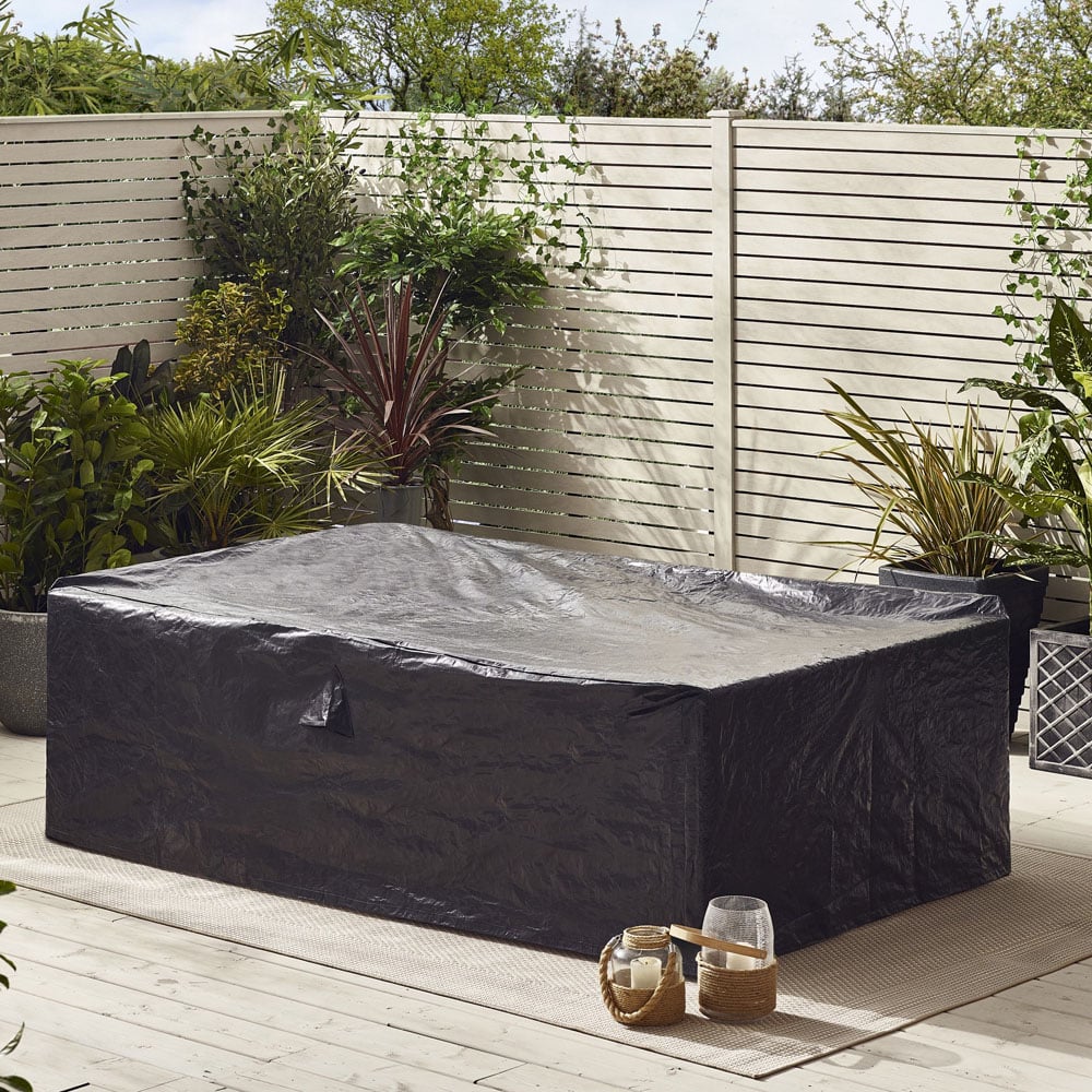 Furniturebox Windermere 4 Seater Grey Rattan Sofa Lounge Set Image 8