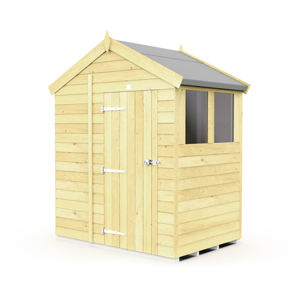 DIY Sheds 7 x 4ft Tongue and Groove Timber Apex Garden Shed Image 5