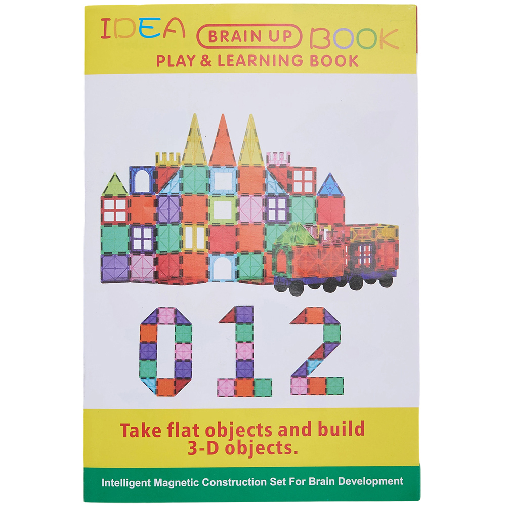 H&O Direct 60 Piece Magnet Building Tile Clear 3D Building Block Image 6