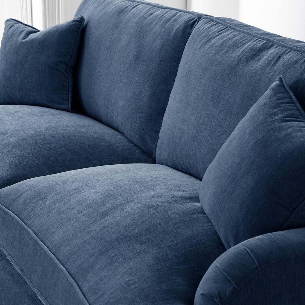 The Vienna 2 Seater Navy Sofa Image 3