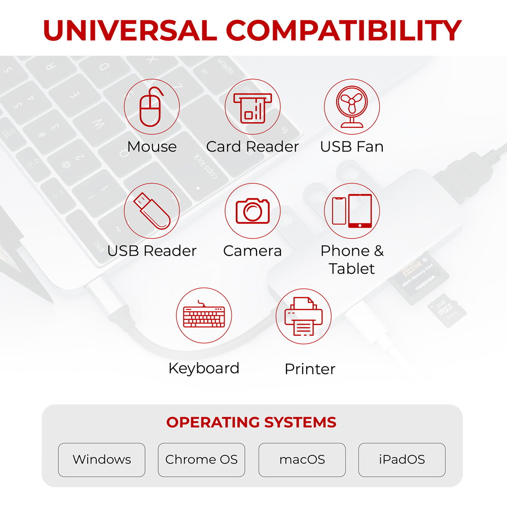 Nikkai USB-C Black Multiport Hub Image 6
