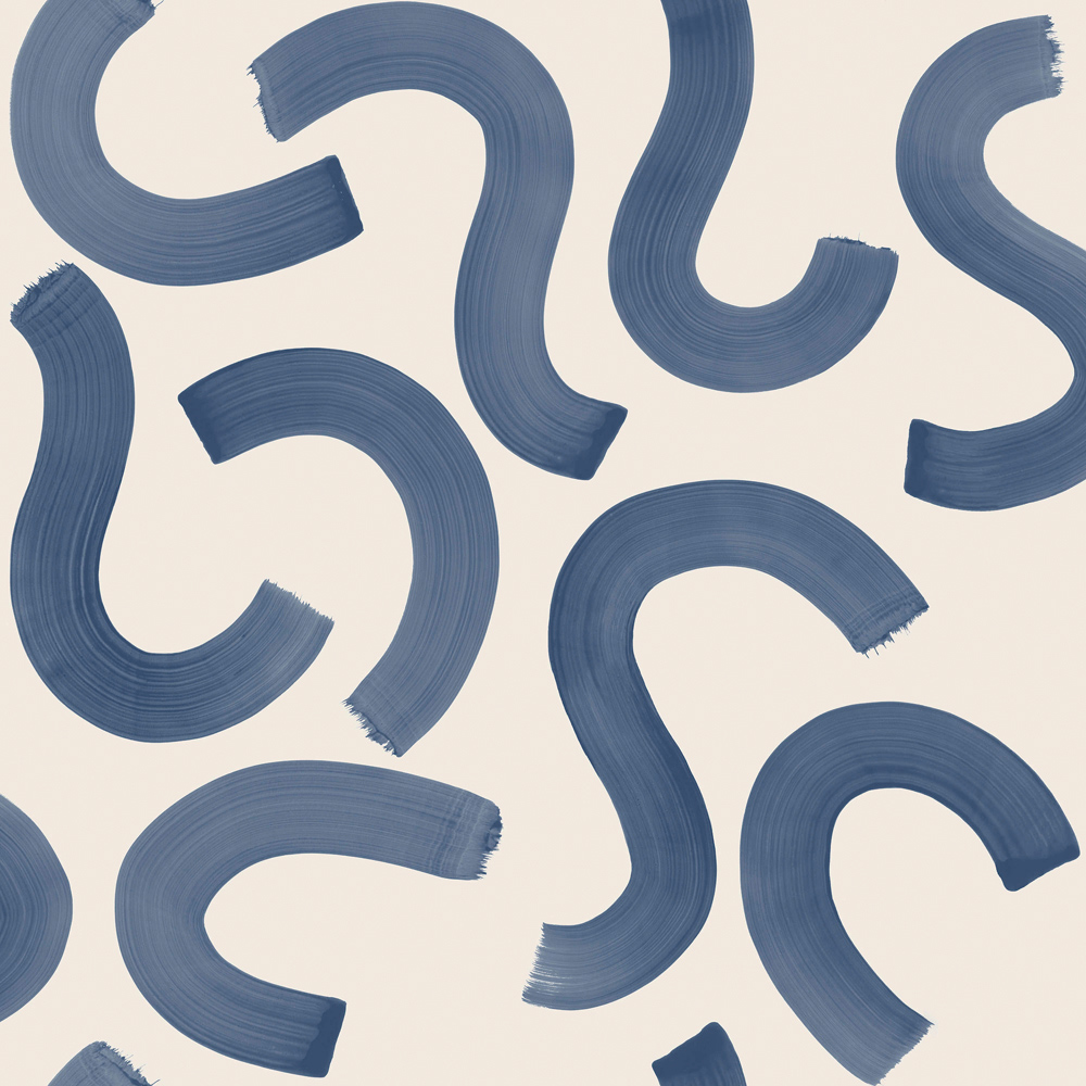 Holden Decor Curly Confetti Navy Wallpaper Image 1