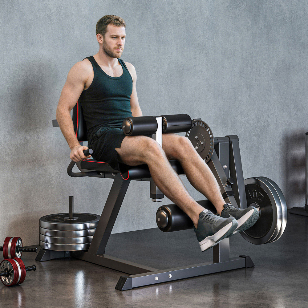 SPORTNOW Adjustable Calf Raise and Leg Extension Curl Machine Image 2