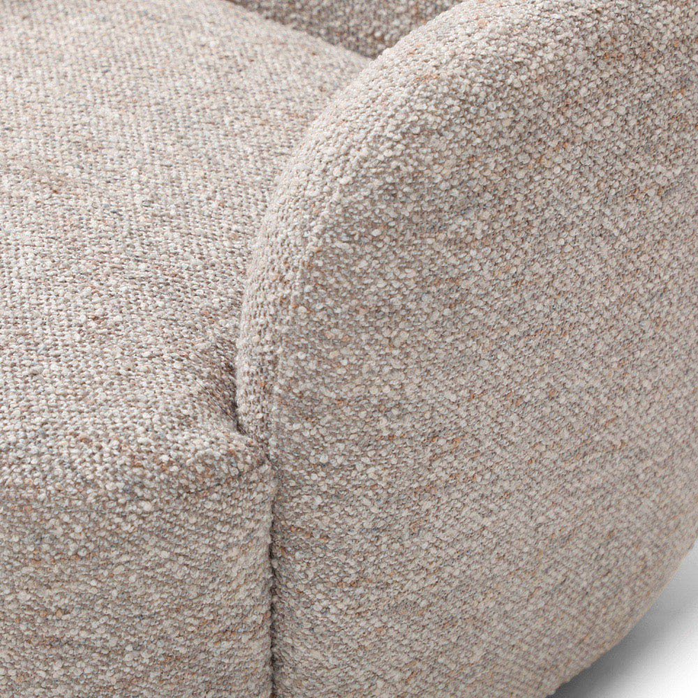 Mabel Natural Boucle Swivel Armchair Image 7