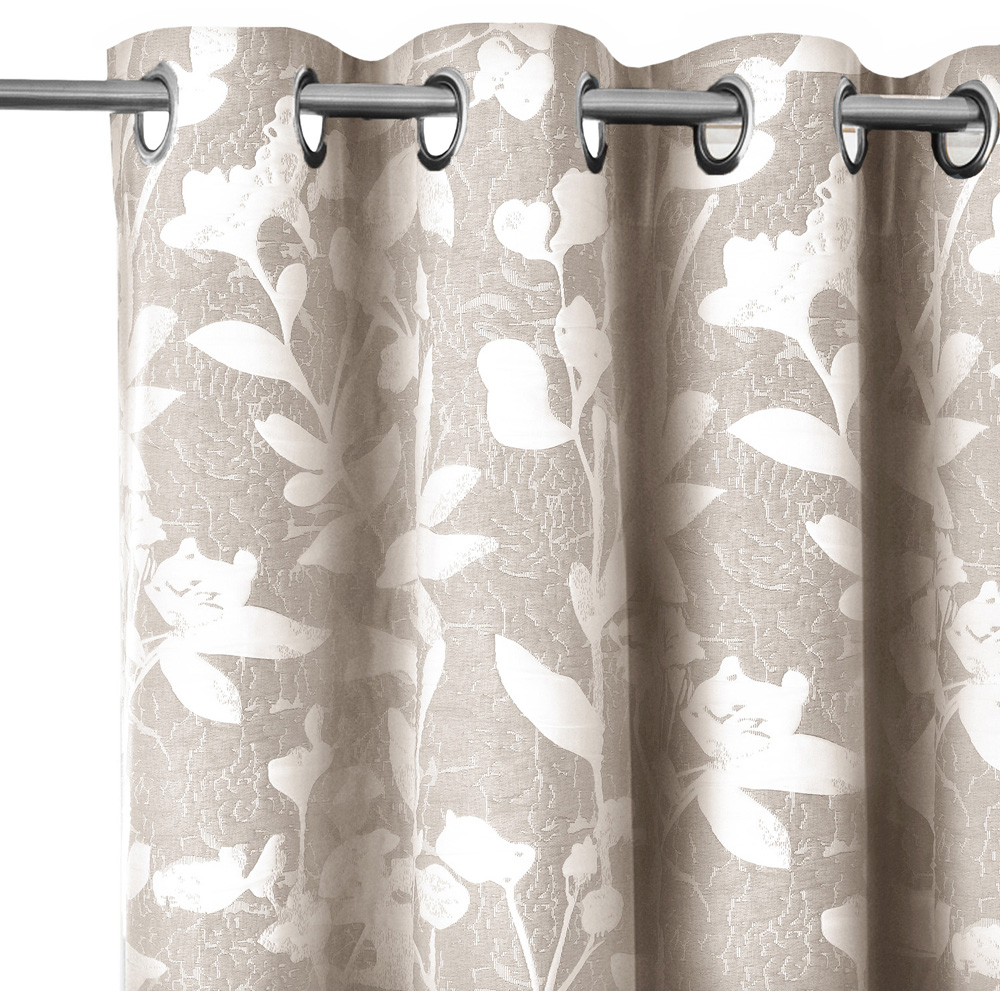 Sweet Dreams Ashbury Natural Botanical Fully Lined Ringtop Curtains 168 x 229cm Image 2