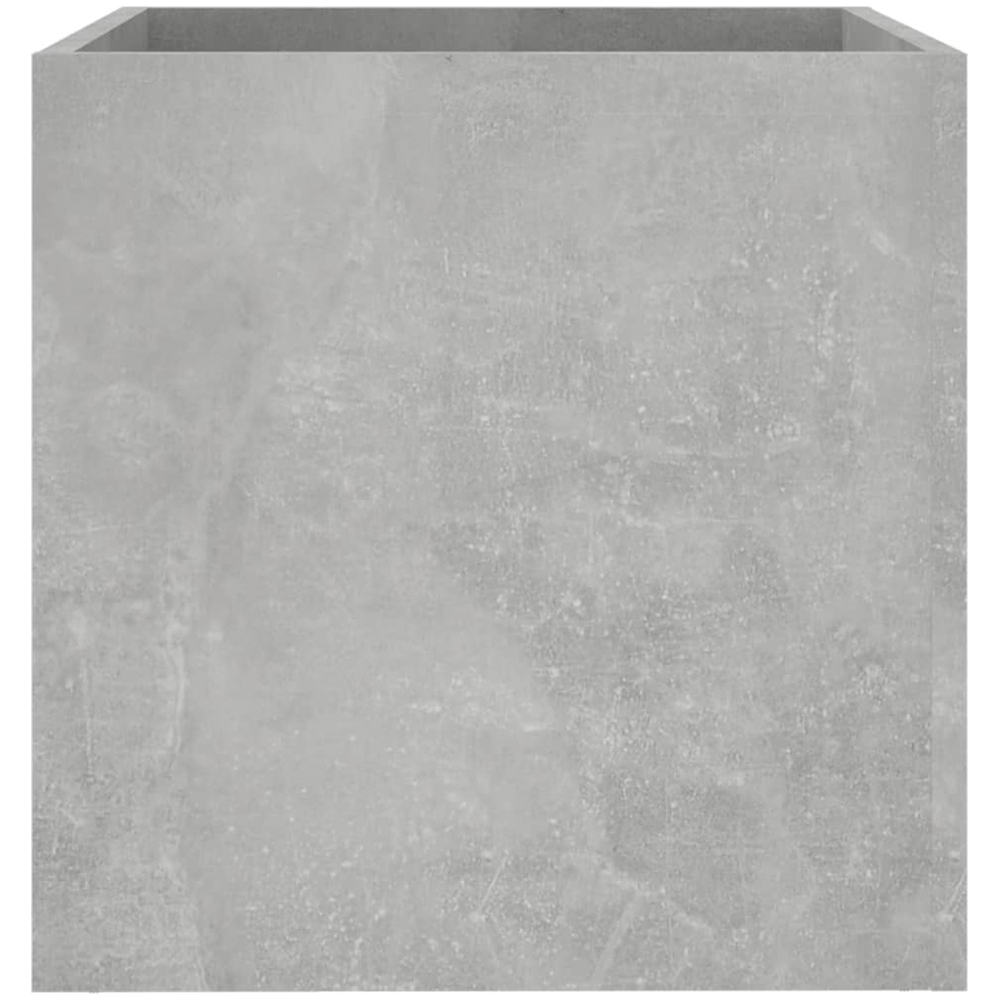 vidaXL Concrete Grey Wooden Planter Box 40 x 40 x 40cm Image 4
