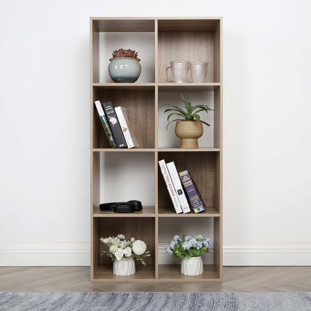 Jane 8 Shelf Oak Cube Storage Unit Image 7