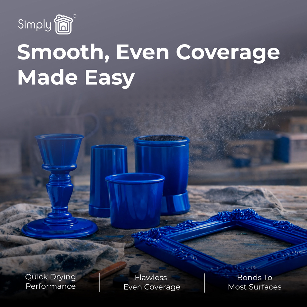 Simply Multipurpose Gloss Spray Paint Blue Image 3