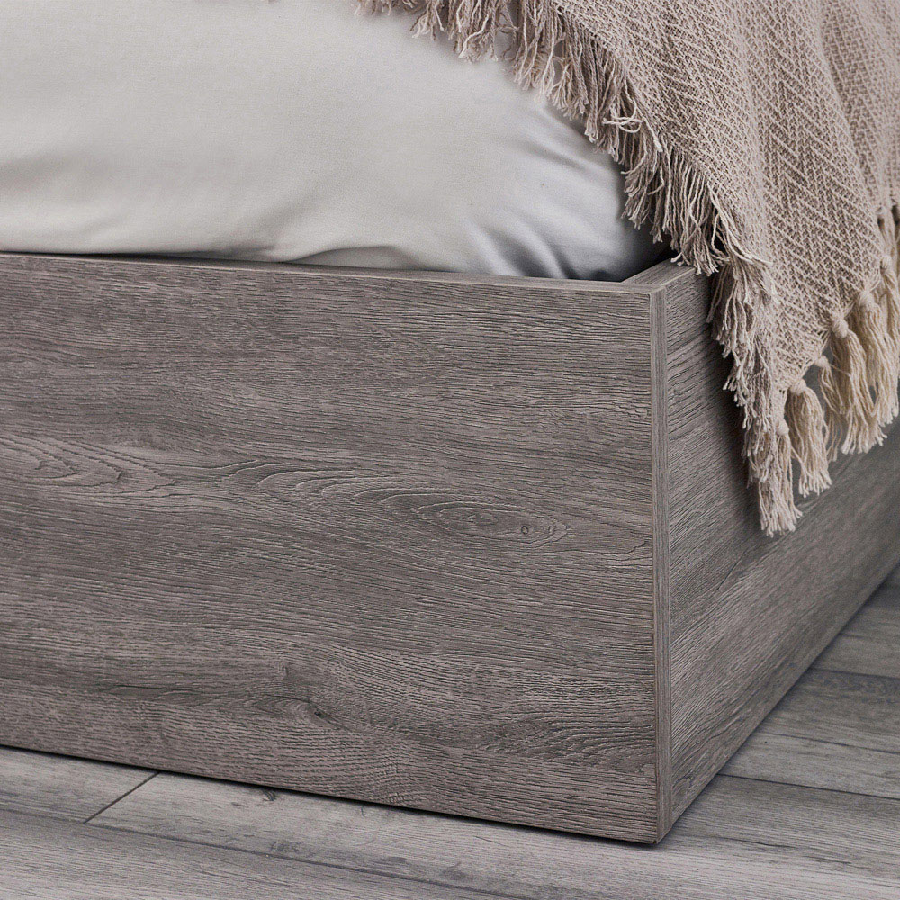Julian Bowen Bali King Size Grey Oak Storage Ottoman Bed Image 5
