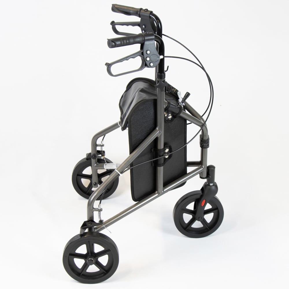 NRS Healthcare Silver 3 Wheel Aluminium Rollator Image 3
