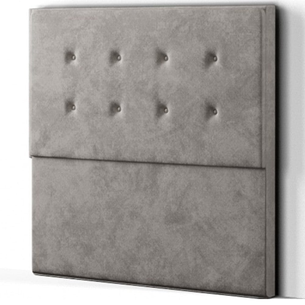 Eleganza Darlington King Size Silver Plush Floor Standing Headboard Image 2