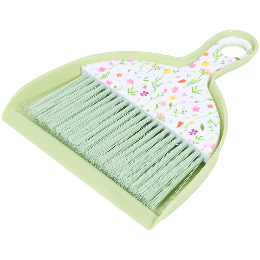 Wildflower Mini Dustpan and Brush Green Image 4