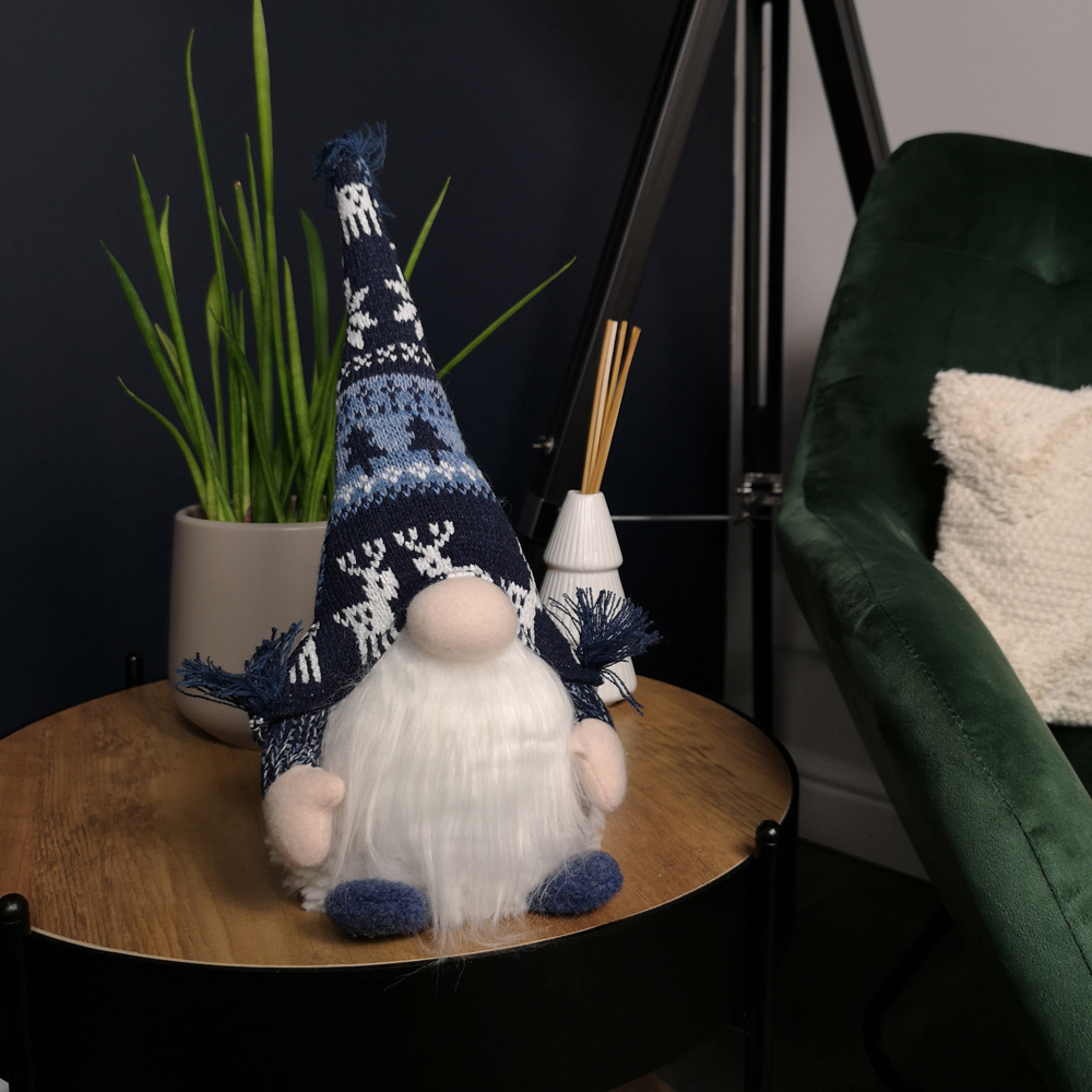Samuel Alexander Dark Blue Sitting Gonk LED Christmas Decoration Image 6