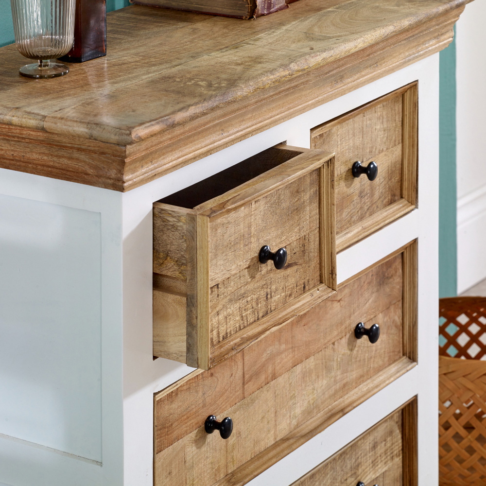 Brooklyn Alfie 4 Drawer Solid Mango Wood Chest Of Drawers Image 4