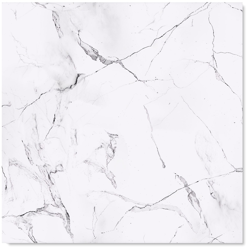 Warren Reed Designer White Marble Effect Kitchen Splashback 75 x 70cm Image 2