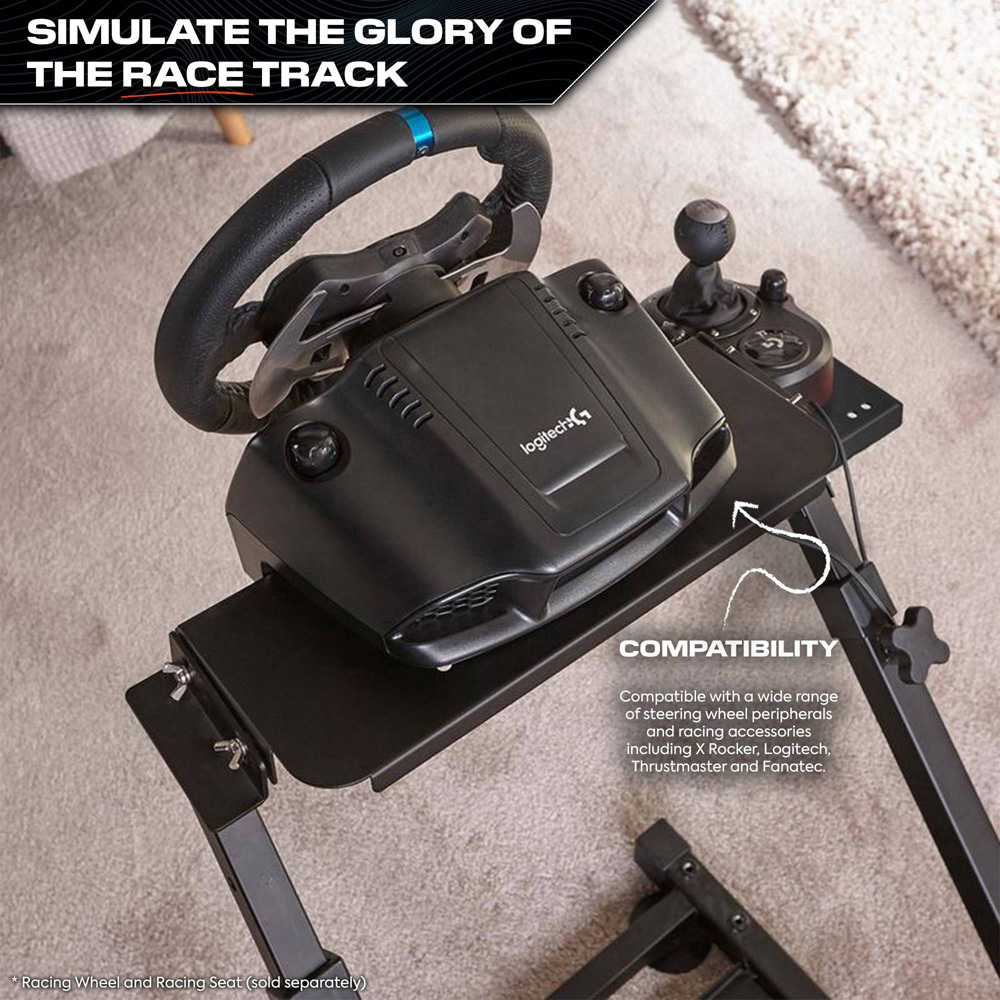 X Rocker XR Racing Rig Black Universal Wheel Stand Image 3