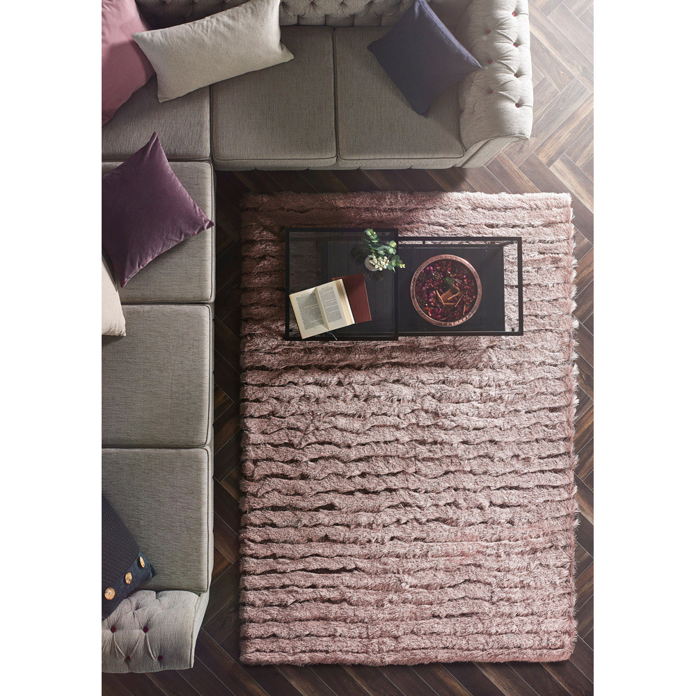 Origins Carved Glamour Abode Rose Rug 80 x 150cm Image 2