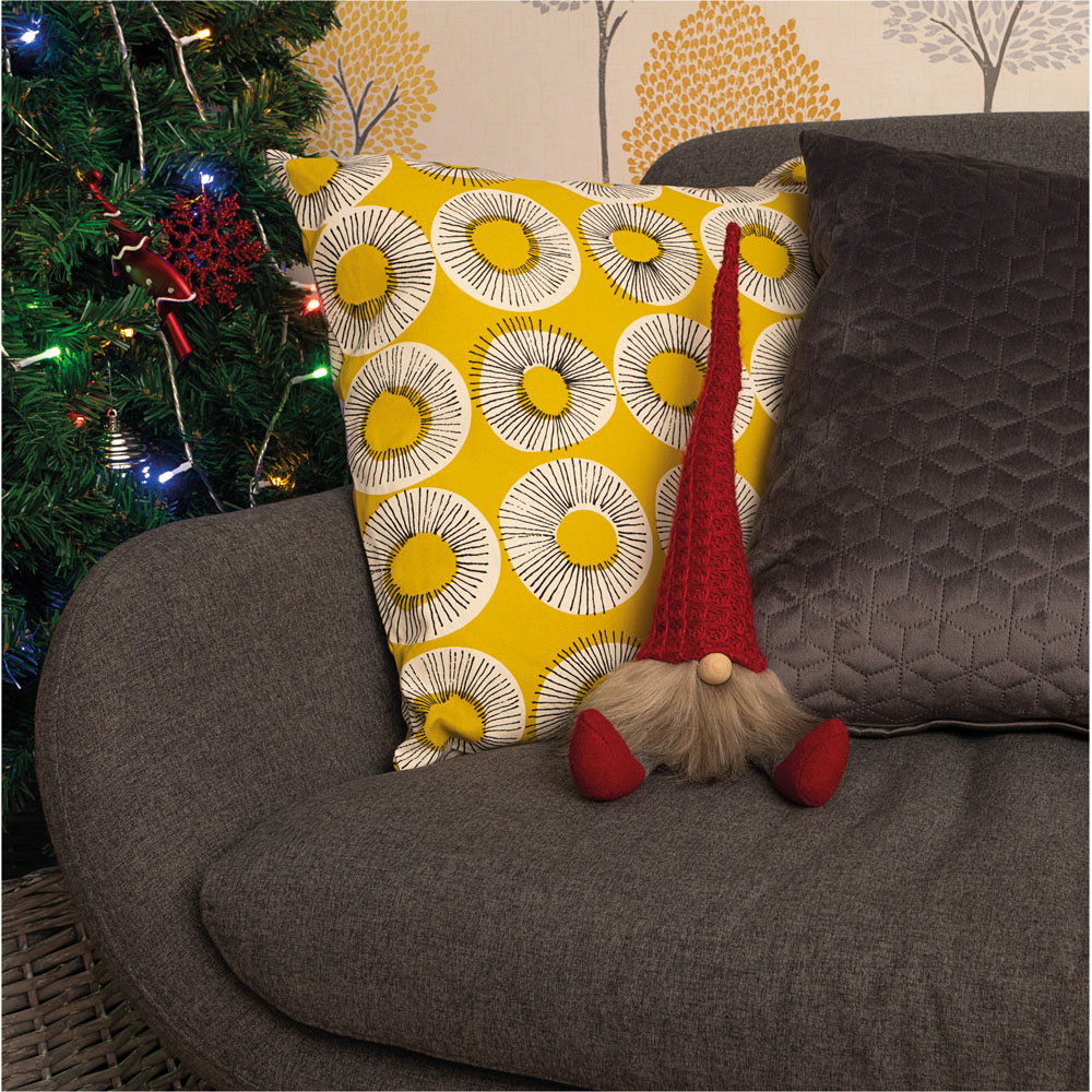 St Helens Red Hat Fabric Santa Gonk Christmas Decoration Image 4