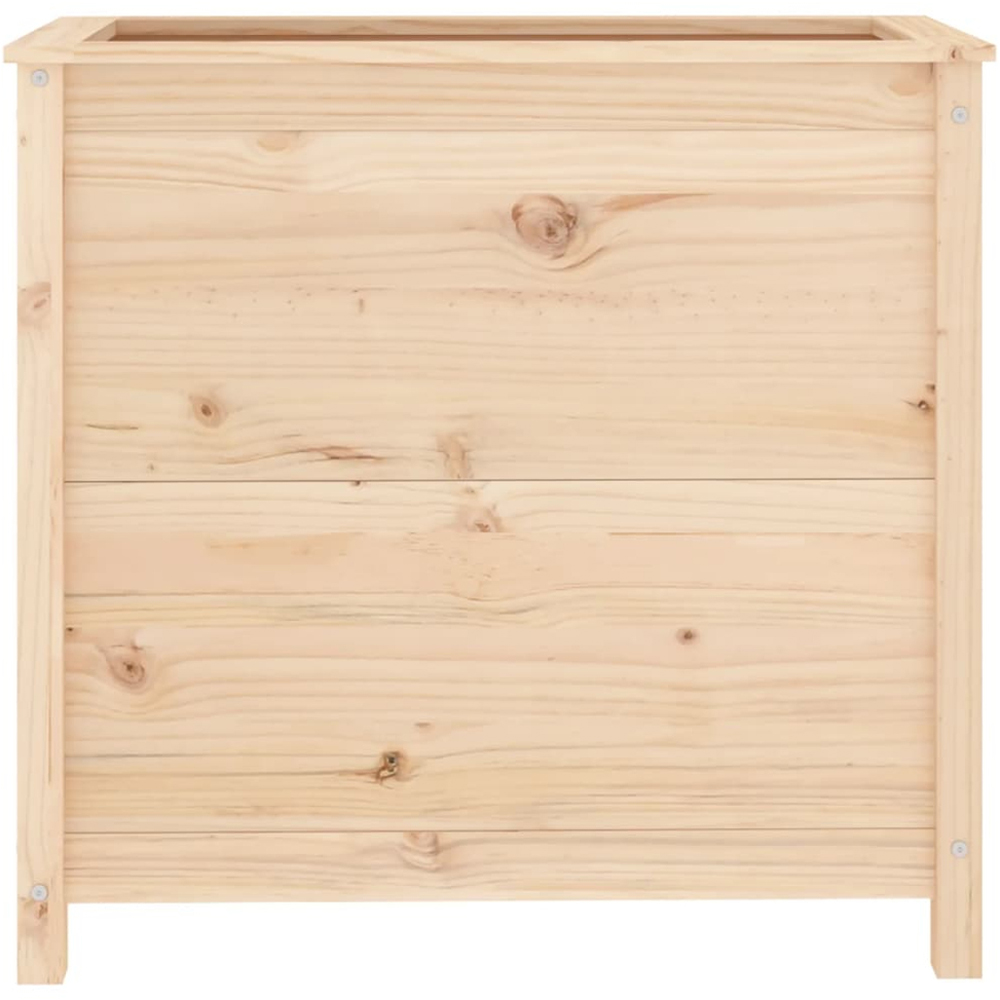 vidaXL Brown Pine Wood Raised Garden Bed 78 x 82.5 x 40cm Image 4