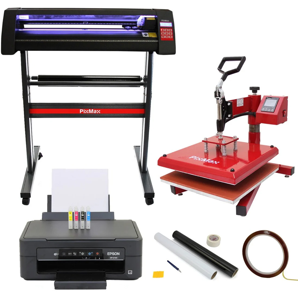 MonsterShop Swing Vinyl Cutter LED Value Printer CISS SignCut Weeding Kit and Heat Tape Bundle Image 1
