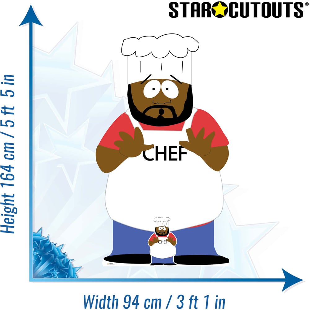 Star Cutouts South Park Chef Cardboard Cutout 5.5ft Image 6