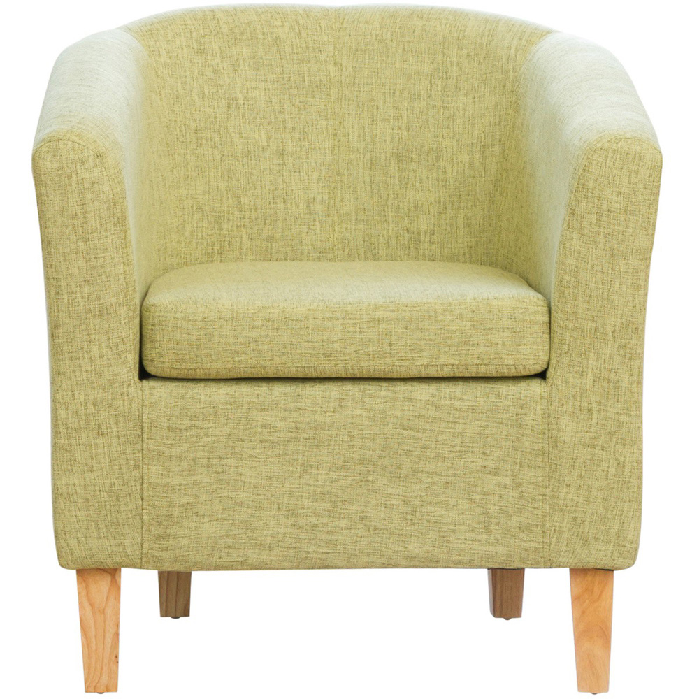 Artemis Home Alderwood Green Hessian Tub Chair Image 2