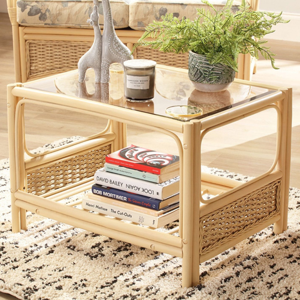 Desser Chelsea Natural Rattan Coffee Table Image 1