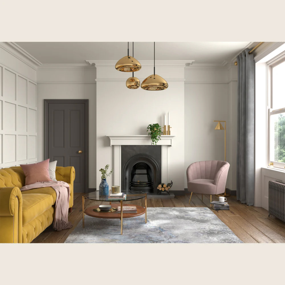 Dulux Heritage Walls and Ceilings Grecian White Velvet Matt Emulsion Paint 1L Image 4