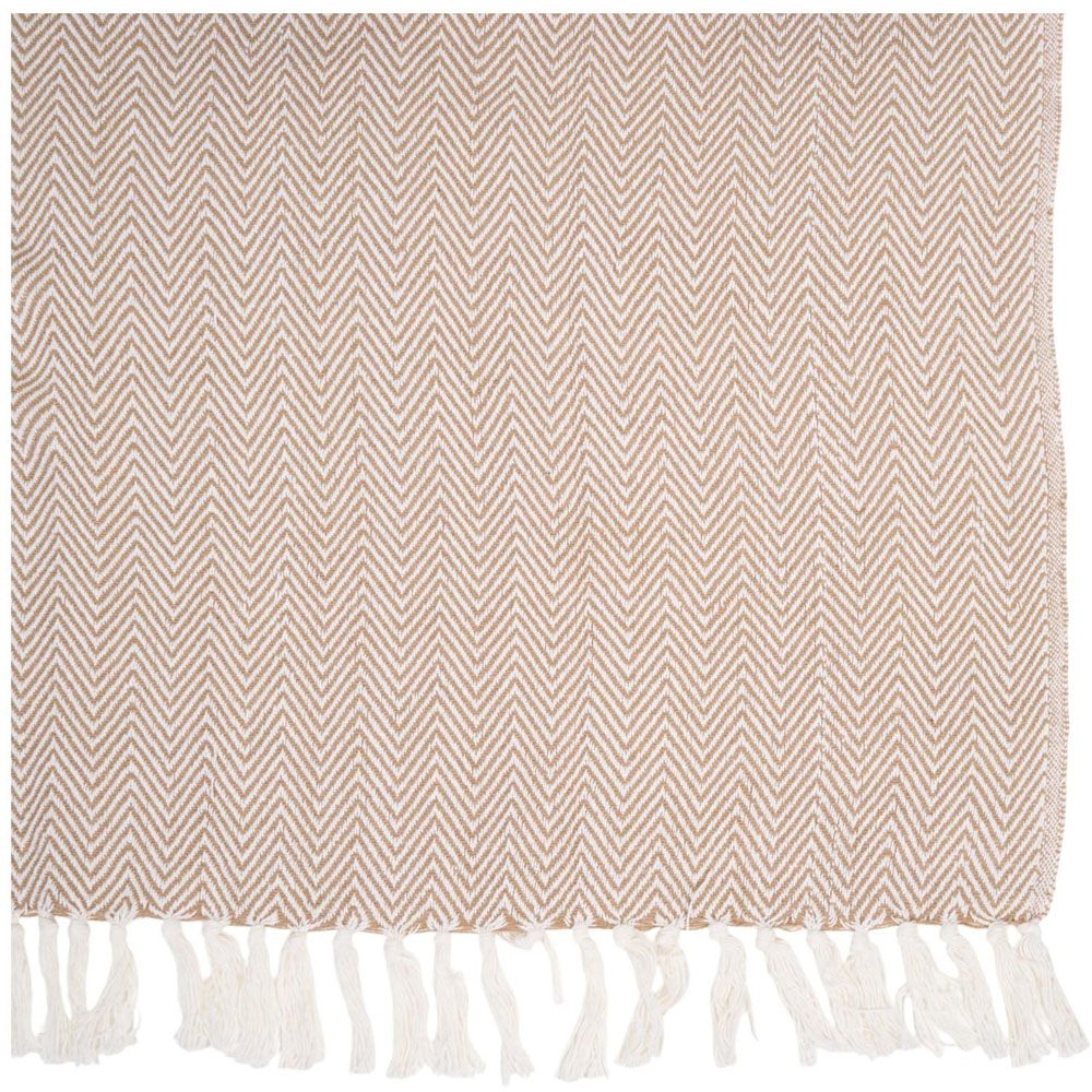 Winkworth Herringbone Extra Large Throw Natural Image 6