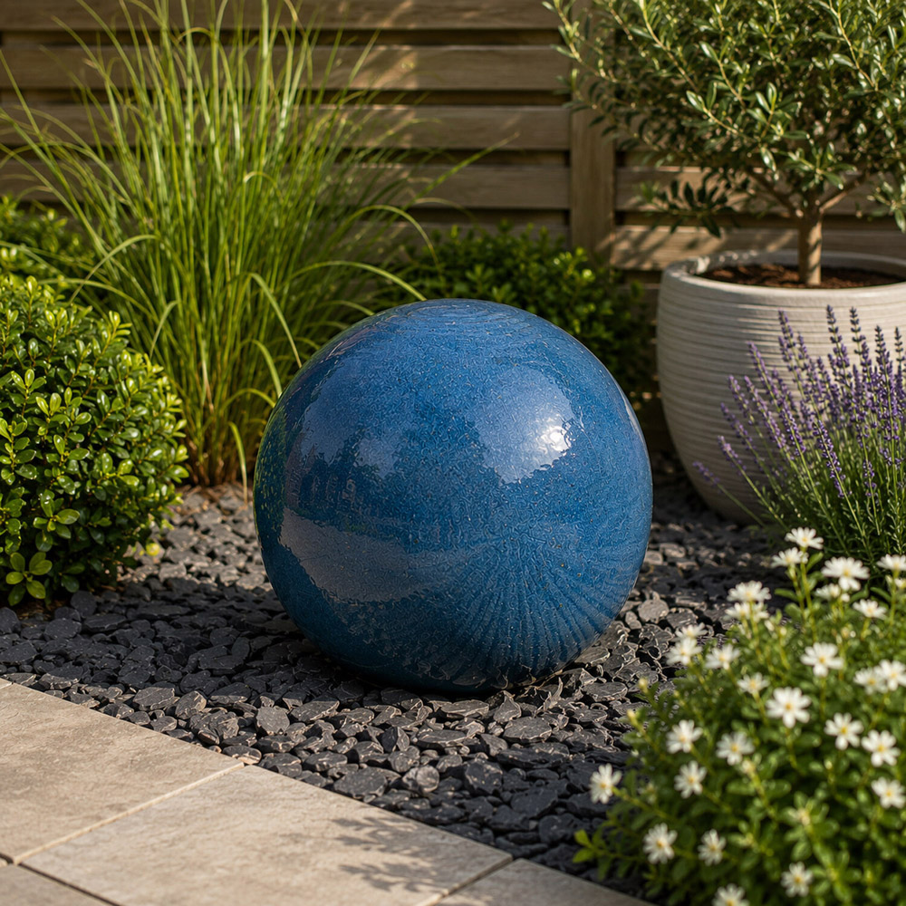 Sphere Garden Decoration Blue Image 2
