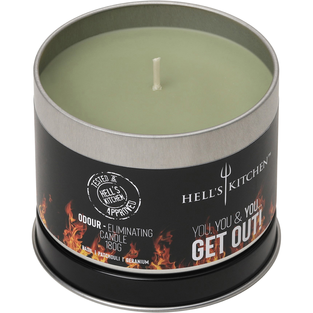 Hell's Kitchen Basil Patchouli and Geranium Scented Candle Image 4