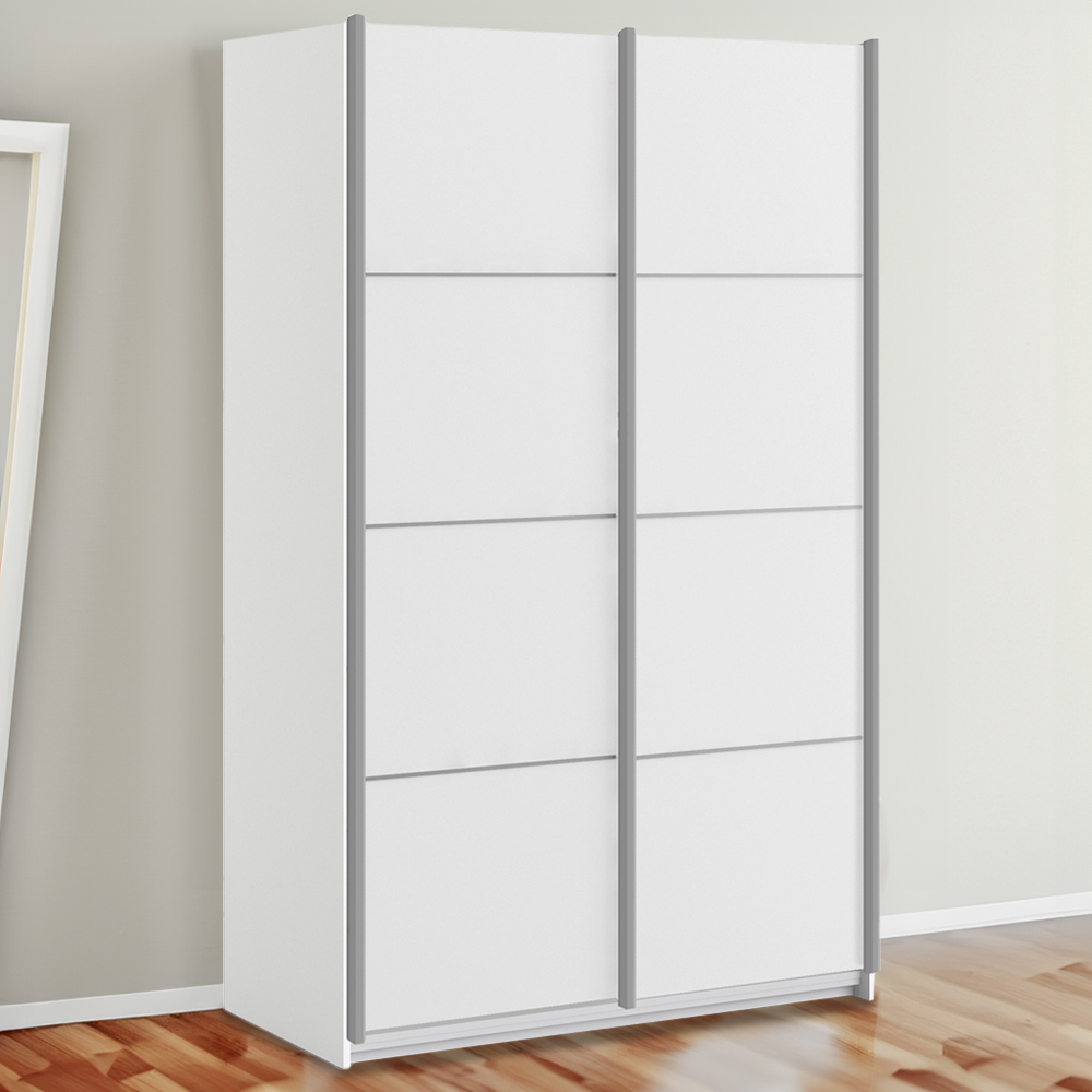 Florence Verona 2 Door White Sliding Wardrobe Image 1