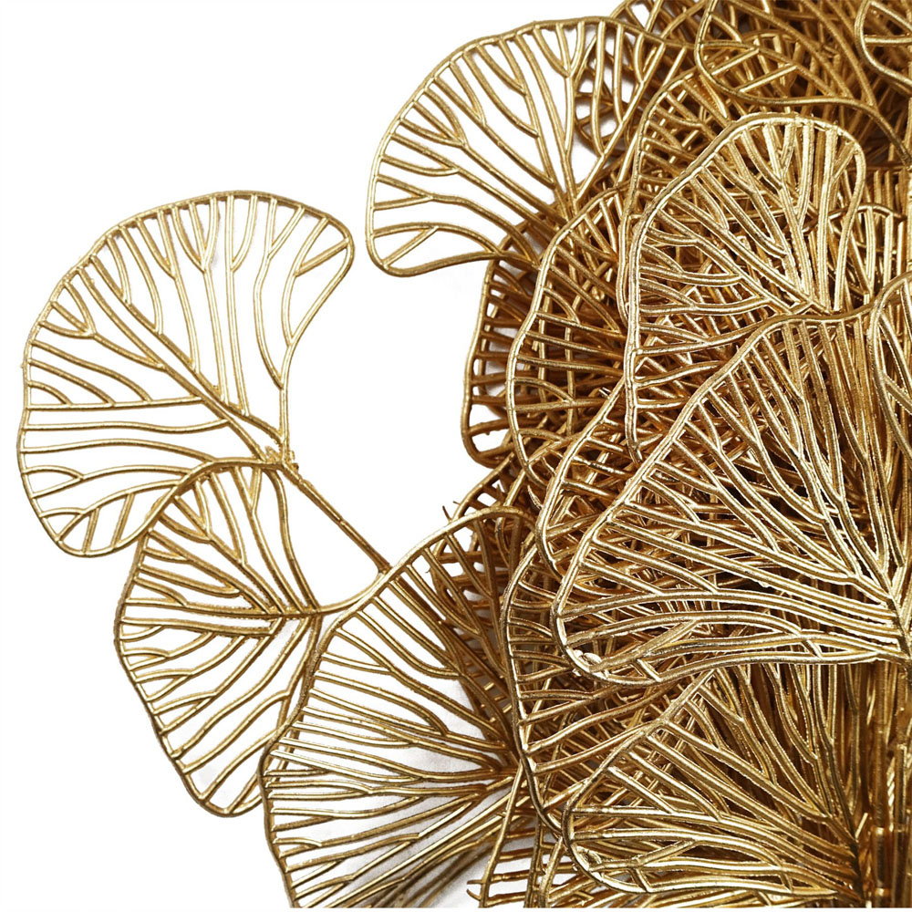 Leaf Golden Leaves Artificial Stem 65cm 6 Pack Image 4
