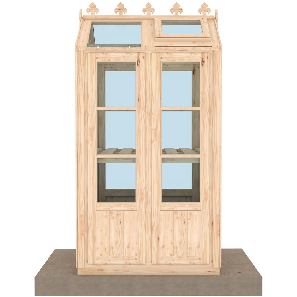 Shire Hemsby 4 x 3ft Wooden Greenhouse Image 2