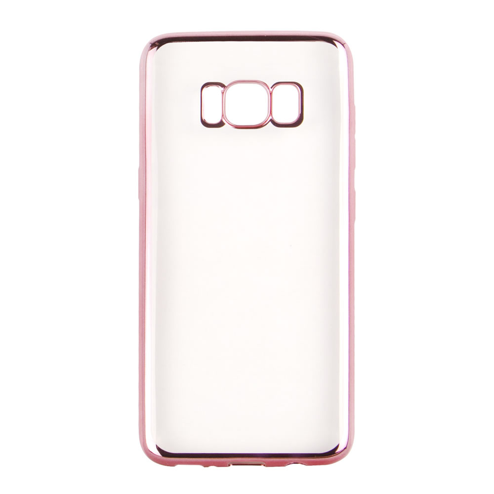 Wilko Clear Rose Gold Effect Flexible Phone Case Suitable for Samsung Galaxy S8 Image 2