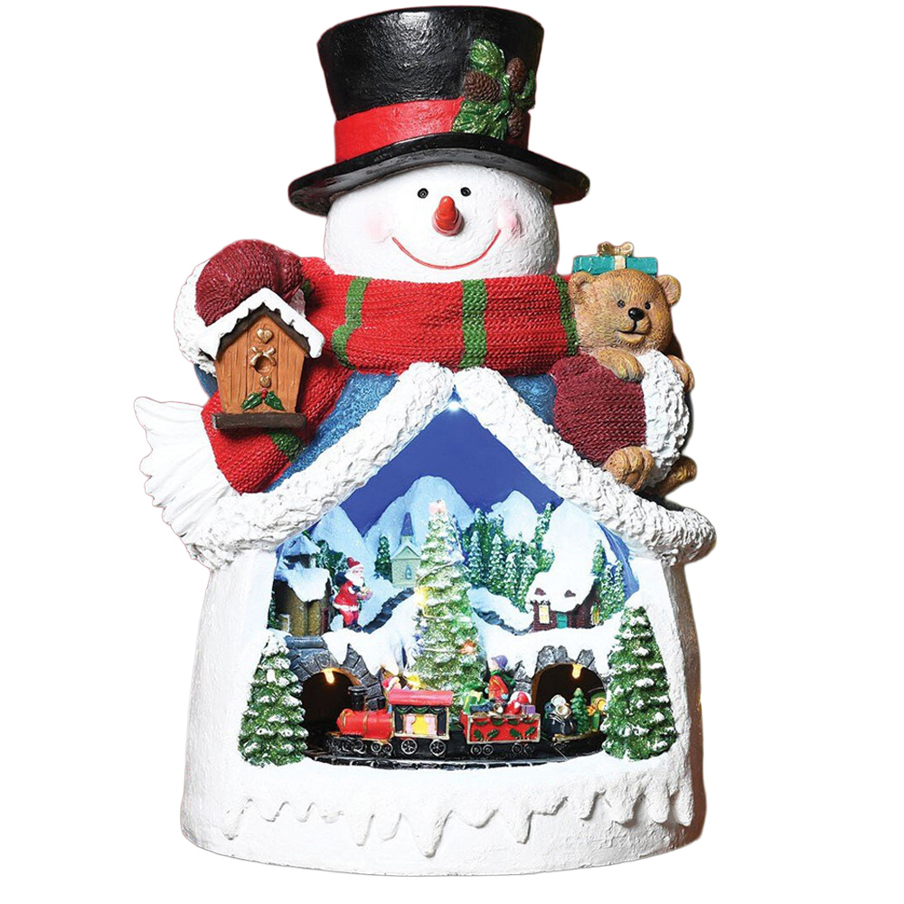 LED Christmas Snowman Decoration - Multicolour Image 1