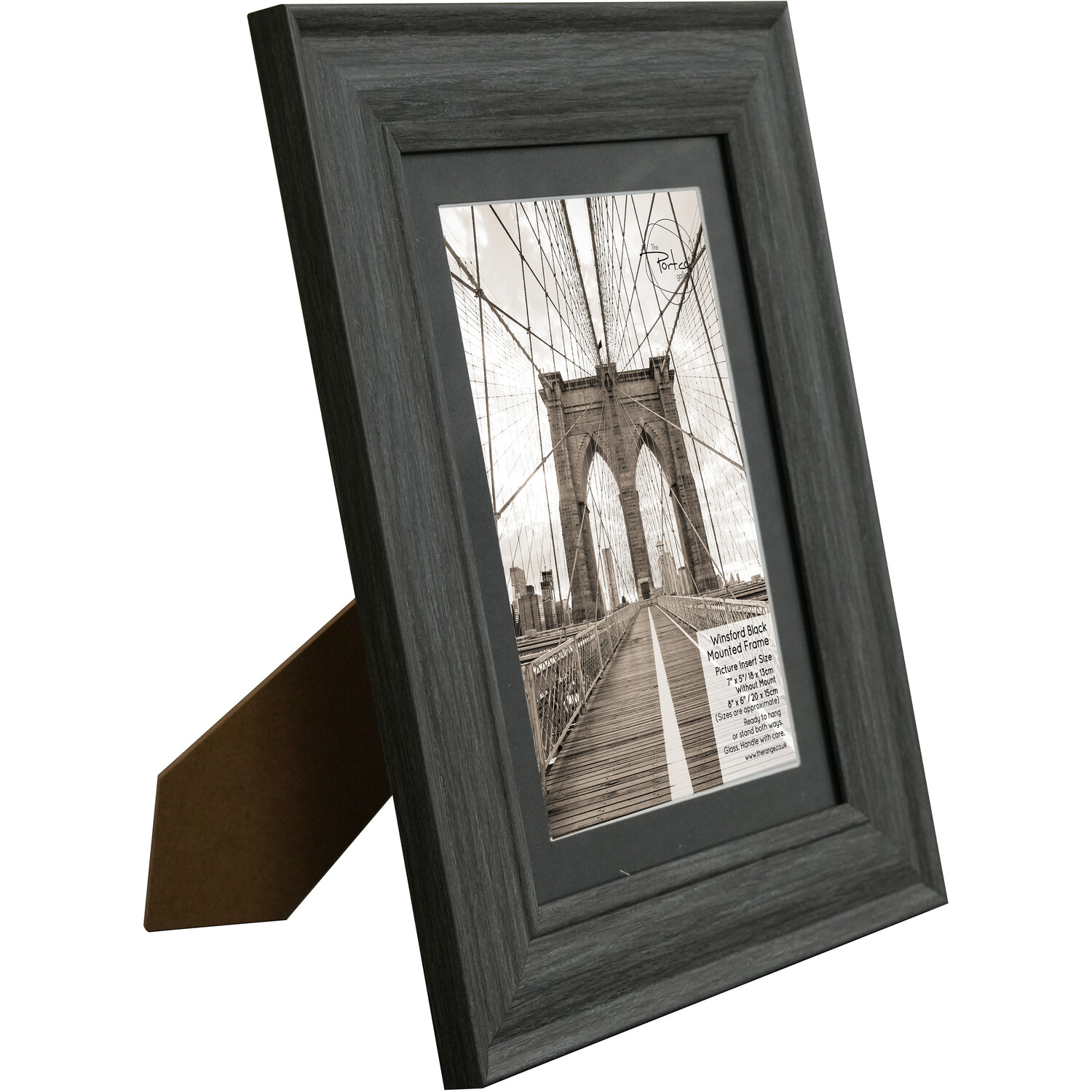 The Port. Co Gallery Winsford Black Mounted Photo Frame 7 x 5 inch Image 2