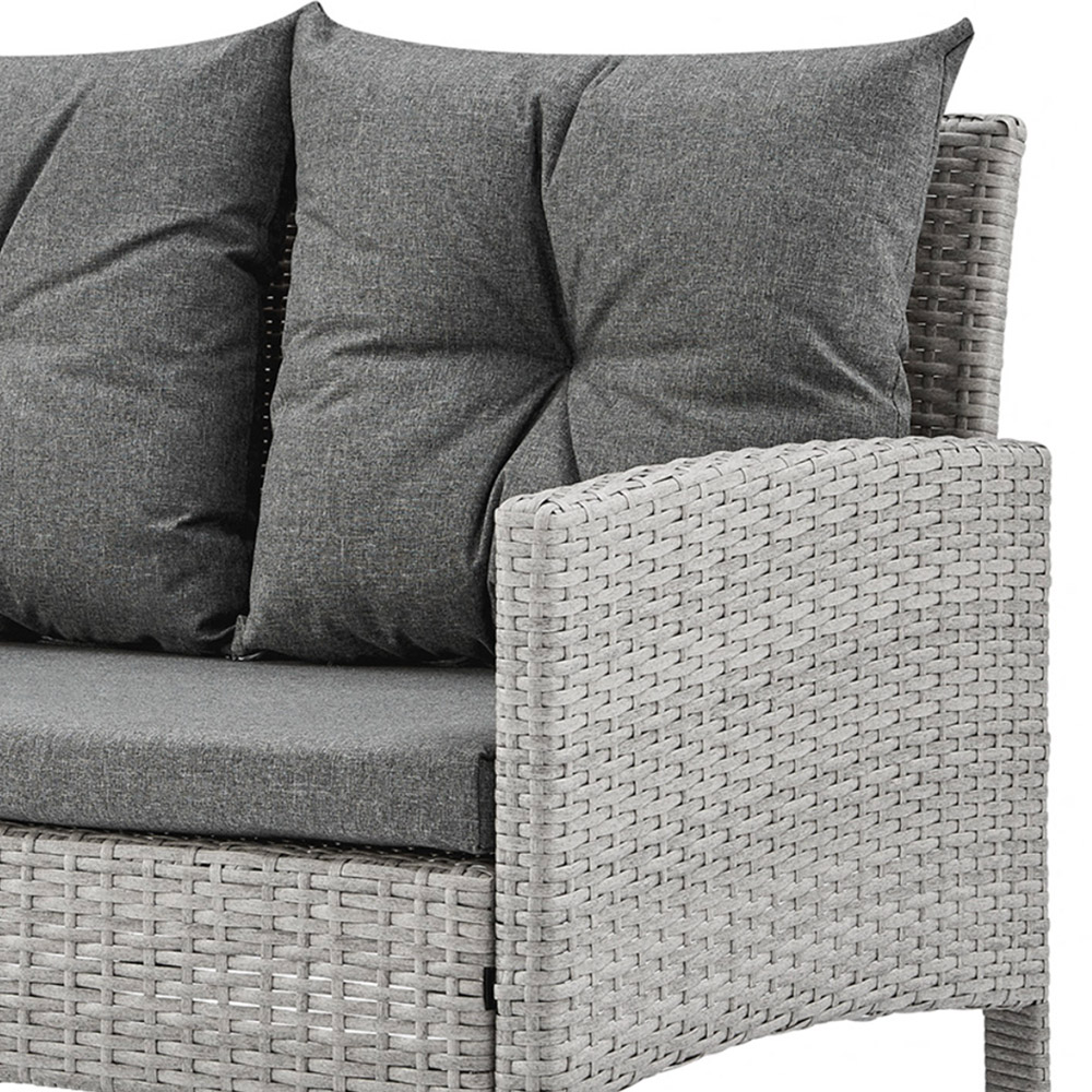 Home Detail Napoli 8 Seater Dark Grey Rattan Sofa Set with Cover Image 7