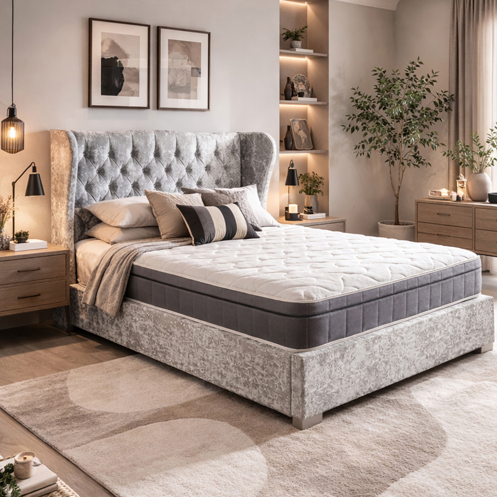 Aspire CloudRest King Size Medium Comfort Memory Foam Pocket Spring Hybrid Euro Top Mattress Image 2