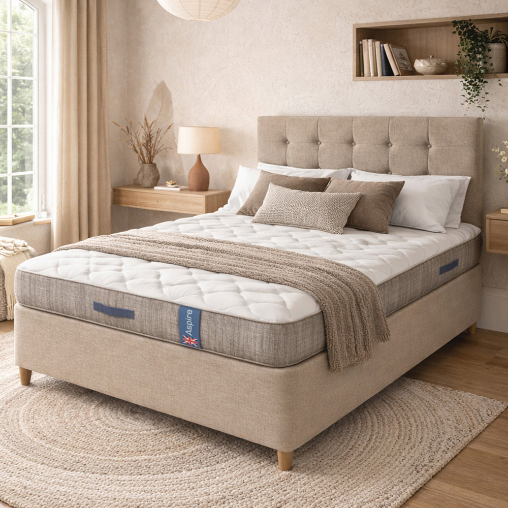 Aspire PureRest Small Single Medium Comfort Eco Foam Pocket Spring Hybrid Mattress Image 2