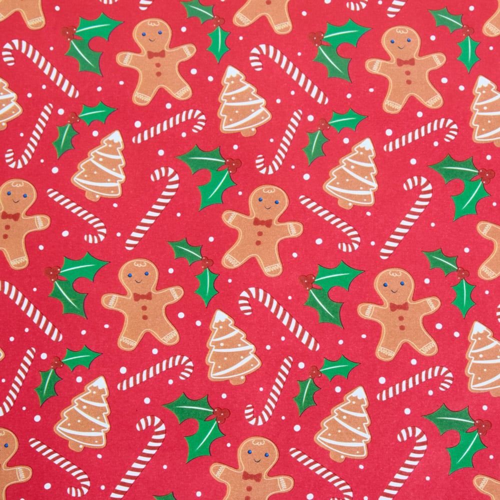 Gingerbread Gift Wrap 8m Image 7