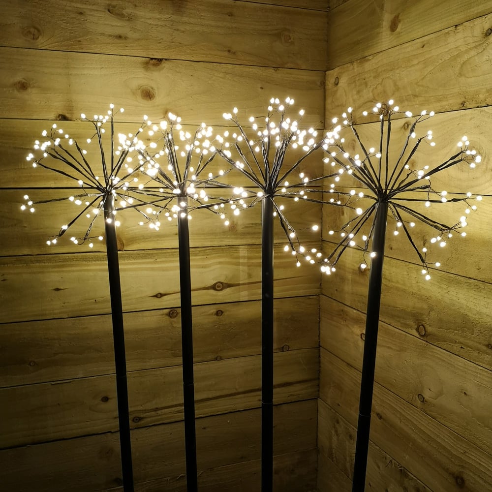 Samuel Alexander Sputnik Sparkler Warm White LED Path Light 100cm 4 Pack Image 6