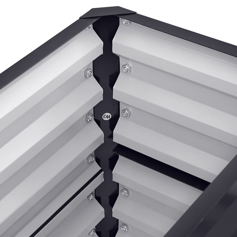 Living and Home Black Weather-Resistant Galvanized Steel Raised Garden Bed Image 6