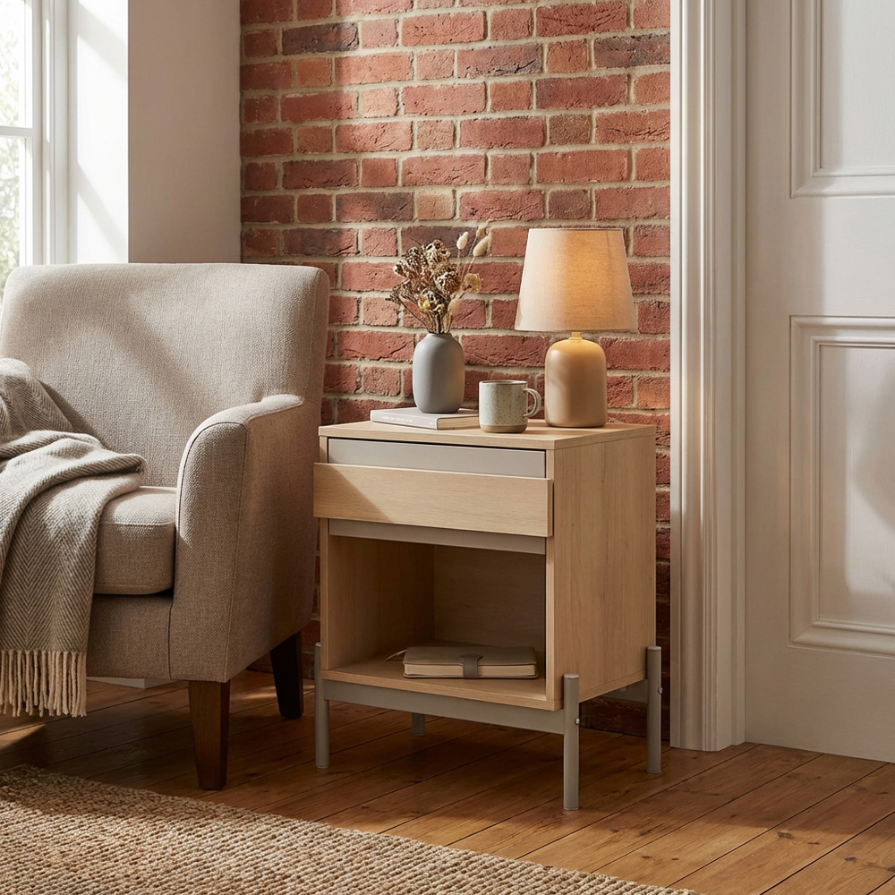 Sofia Bedside Table - Natural Image 6