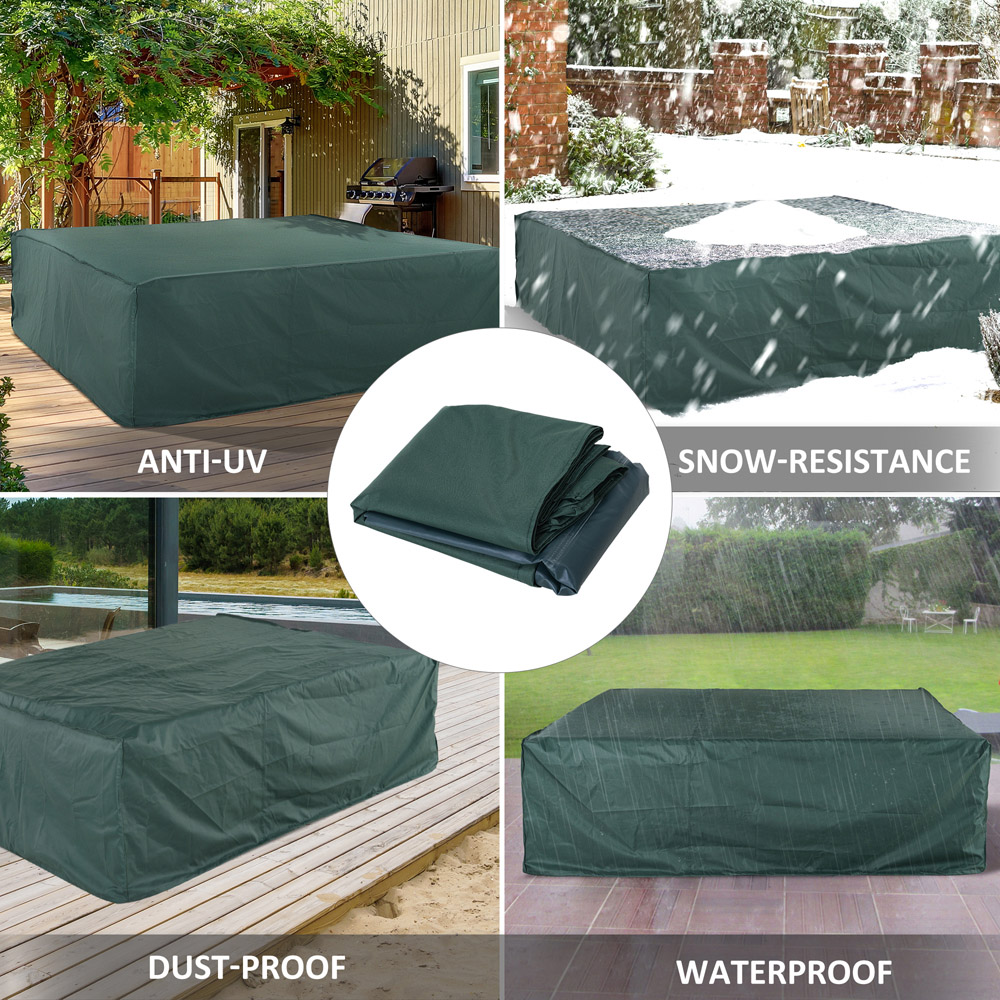 Outsunny Green Outdoor Patio Furniture Cover 70 x 230 x 230cm Image 6
